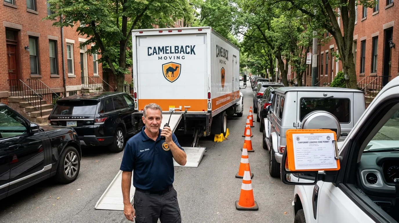 City street loading permit setup in Island Heights, NJ